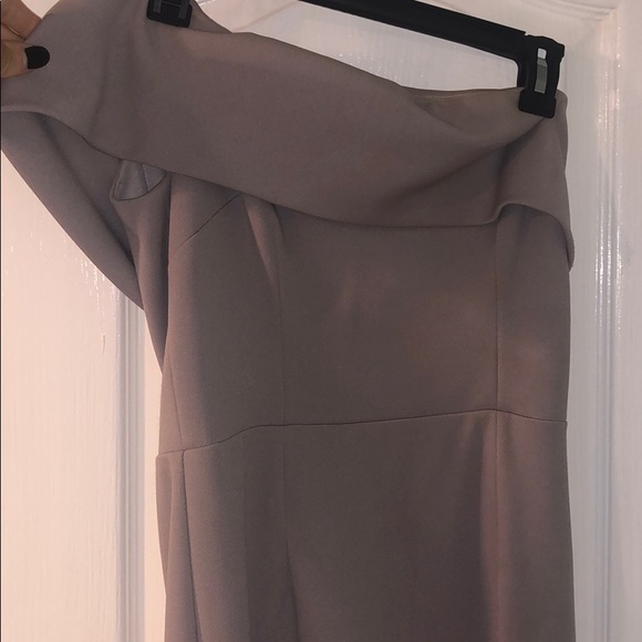Taupe colored bridesmaid dress - Picture 2 of 4